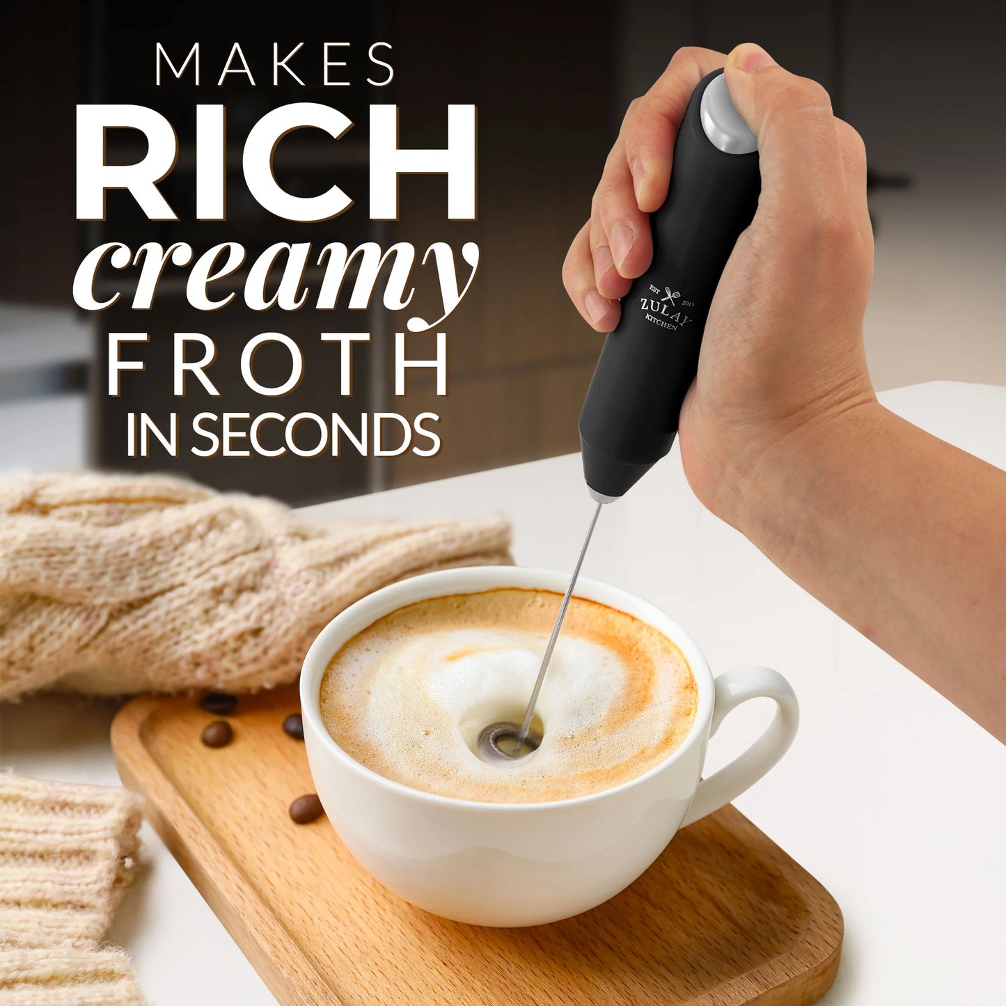 Electric Coffee Beater – Perfect for Frothing, Mixing, and Beating